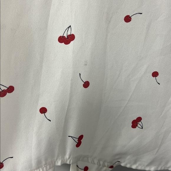 Como Vintage Blouse With Cherries, Medium - Picture 2 of 8